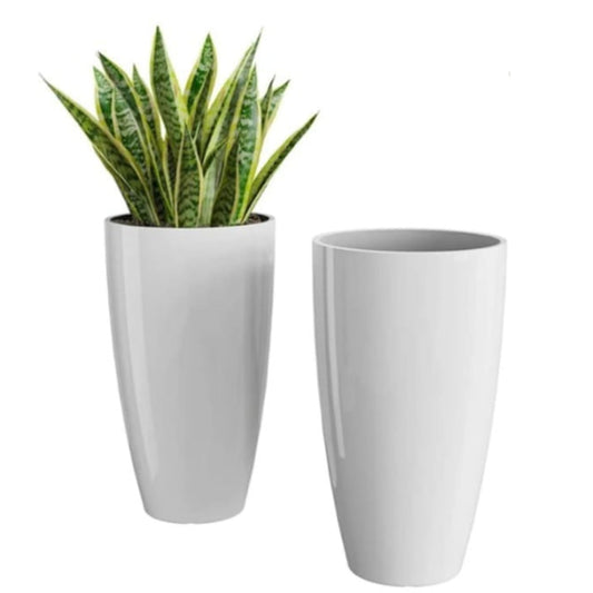 MEADOWCRAFT Decorative Tower Planter 14 Inch Garden Containers