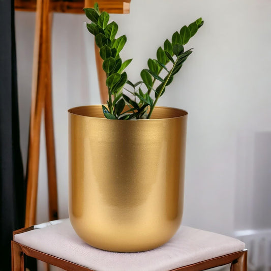 EcoBloom 4.3 inch Round Metal Planter for Indoor Decoration