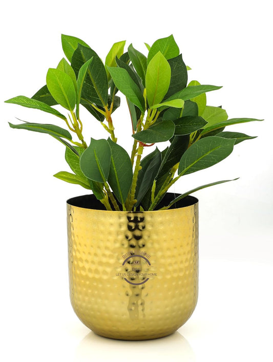 Rust & Shine Urban Loft Garden Pot - Golden Finish