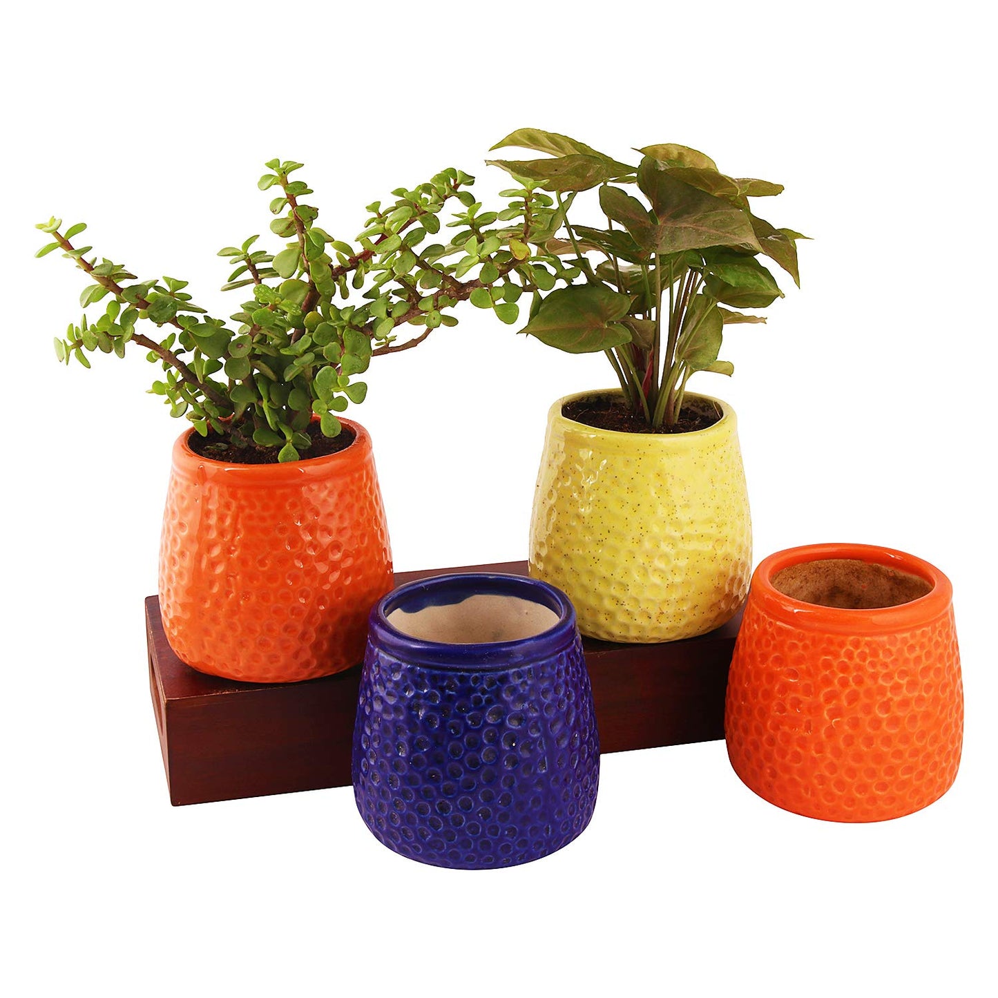 Luna Gardens Hexagonal Pattern Ceramic Vessel