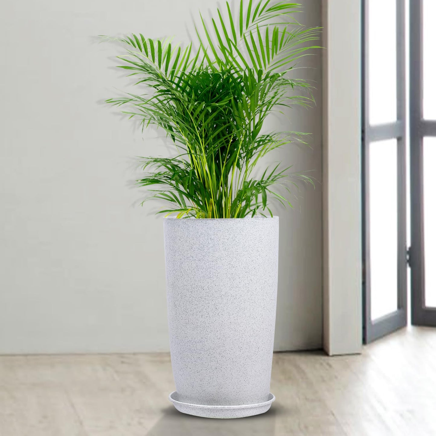 Kindred Botanics Ceramic Plant Container with Base Plate