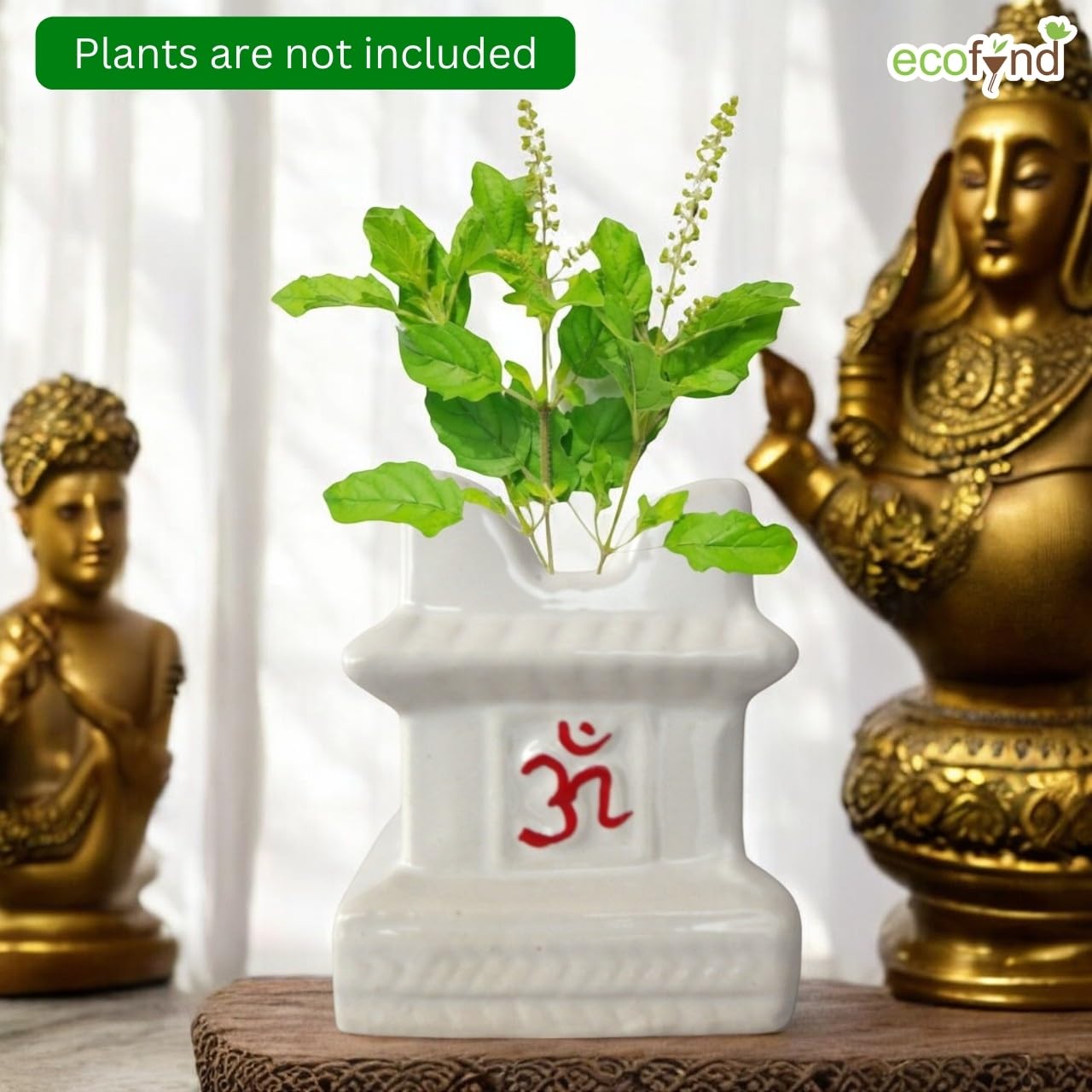 EarthBloom 5 inch Tulsi Ceramic Plant Pots