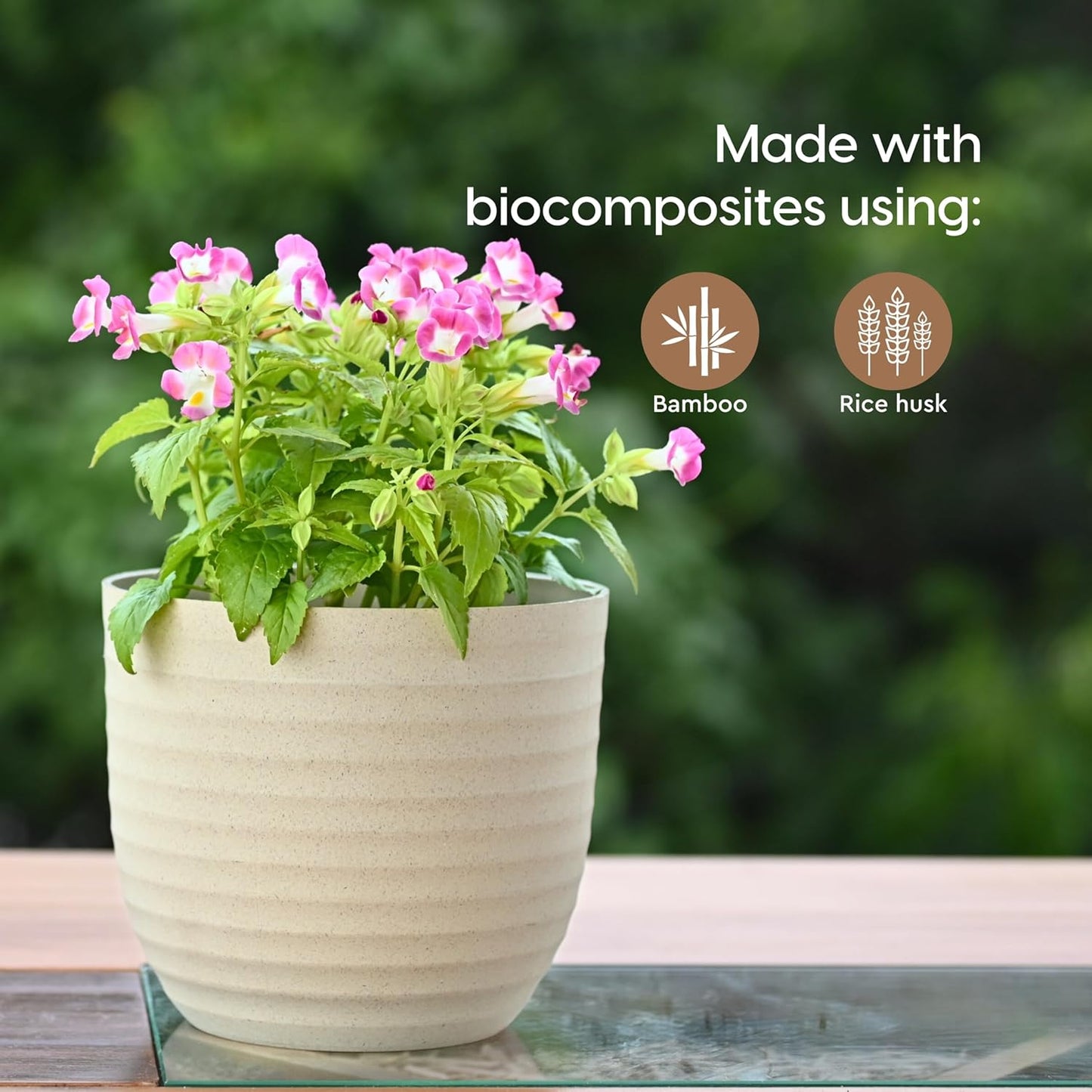 EcoBloom Duo Pack of Sustainable 4" Verona Plant Containers